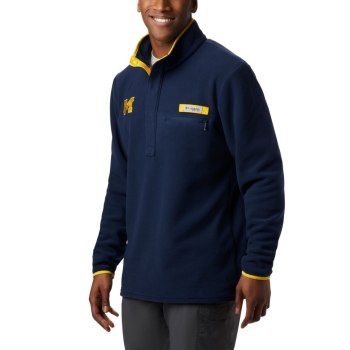 Columbia Jas Heren, Collegiate PFG Harborside Fleece - Michigan Donkerblauw, 85BLVOWGK